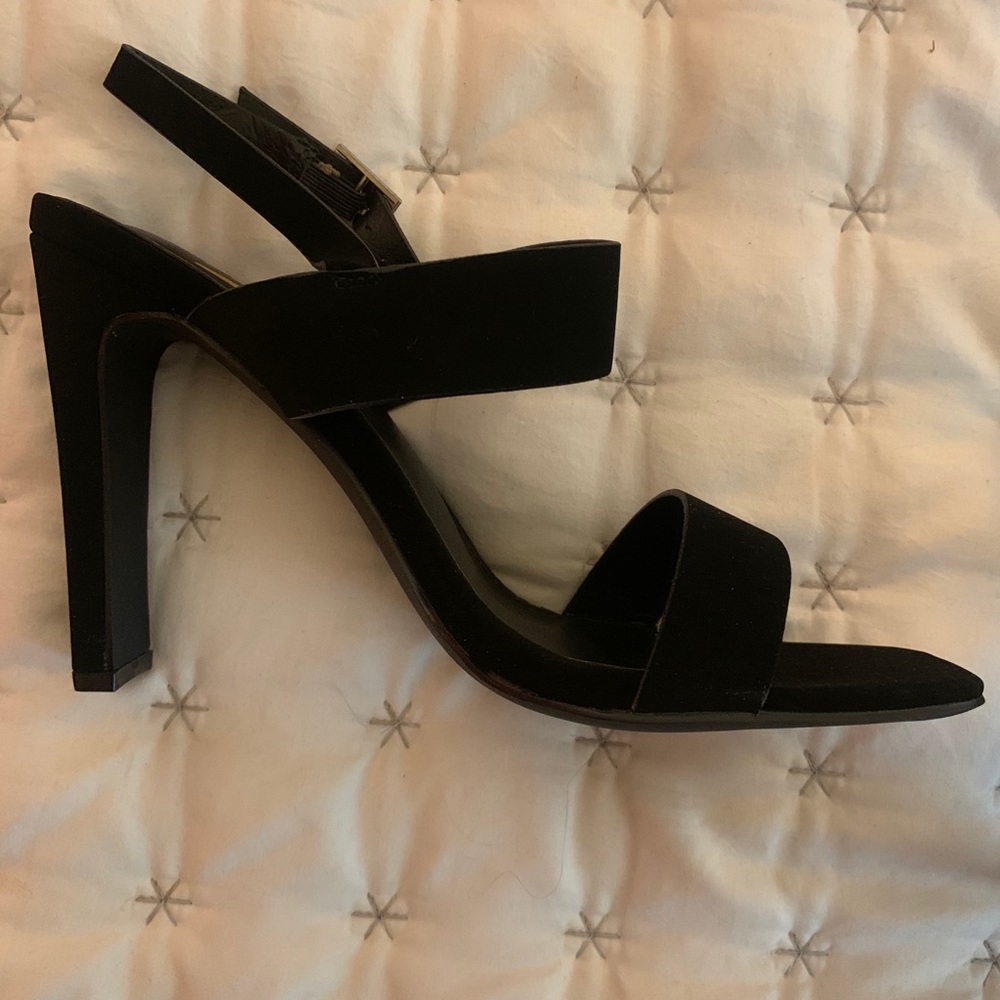 Women’s black sandal heels